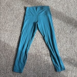 Lululemon Teal Ribbed Leggings